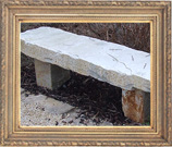 achill stone bench for garden